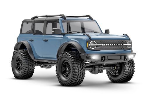 Traxxas TRX-4M Ford Bronco micro crawler in blue studio shot
